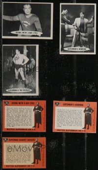 2d0888 LOT OF 3 SUPERMAN TRADING CARDS 1965 great images of George Reeves in superhero costume!