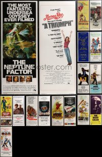 2d1055 LOT OF 17 UNFOLDED 1970S INSERTS 1970s great images from a variety of different movies!