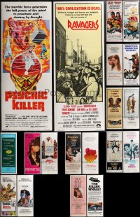 2d1046 LOT OF 19 UNFOLDED 1970S INSERTS 1970s great images from a variety of different movies!