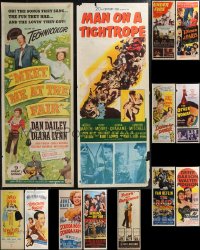 2d1064 LOT OF 15 MOSTLY UNFOLDED MOSTLY 1950S INSERTS 1950s a variety of cool images!