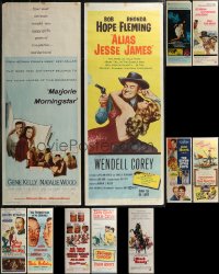 2d1078 LOT OF 11 UNFOLDED INSERTS 1950s-1960s a variety of cool movie images!