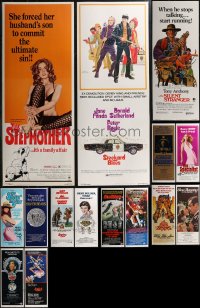 2d1063 LOT OF 15 UNFOLDED 1970S INSERTS 1970s great images from a variety of different movies!