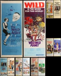 2d1077 LOT OF 12 MOSTLY UNFOLDED 1960S INSERTS 1960s great images from a variety of movies!