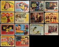 2d0441 LOT OF 14 MOSTLY TITLE LOBBY CARDS 1940s-1960s great images from a variety of different movies!