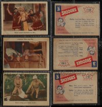 2d0699 LOT OF 3 THREE STOOGES TRADING CARDS 1959 great images of Moe, Larry & Curly!
