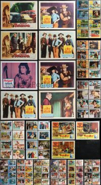2d0347 LOT OF 112 LOBBY CARDS 1950s-1960s incomplete sets from a variety of different movies!