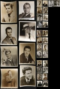 2d0824 LOT OF 34 8X10 PORTRAIT STILLS 1940s-1950s great images of leading & supporting men!