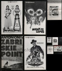 2d0514 LOT OF 9 UNCUT 1960s-1980s PRESSBOOKS 1960s-1980s advertising for a variety of movies!