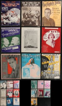 2d0765 LOT OF 25 SHEET MUSIC & SONG FOLIOS 1920s a variety of different songs from 100 years ago!