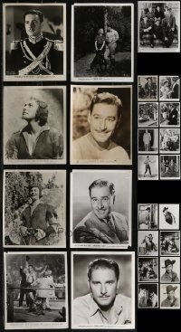 2d0837 LOT OF 25 ERROL FLYNN 8X10 STILLS 1930s-1950s great portraits over his entire career!
