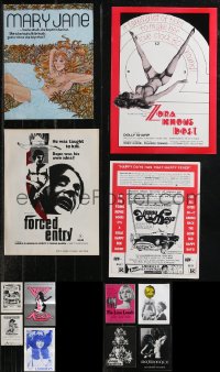 2d0509 LOT OF 12 UNCUT SEXPLOITATION PRESSBOOKS 1970s-1980s advertising for several sexy movies!