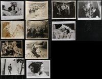 2d0864 LOT OF 11 US STILLS USED IN BRAZIL 1950s-1970s great scenes from a variety of movies!