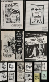 2d0505 LOT OF 24 UNCUT PRESSBOOKS 1950s advertising for a variety of different movies!