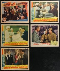 2d0471 LOT OF 5 LOBBY CARDS FROM EDGAR BERGEN & CHARLIE MCCARTHY MOVIES 1930s-1940s cool movies!