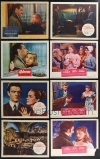 2d0461 LOT OF 8 LOBBY CARDS FROM ALFRED HITCHCOCK MOVIES 1940s Rebecca, Paradine Case & more!