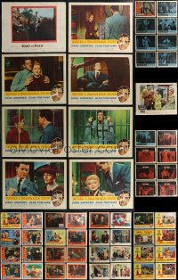 2d0370 LOT OF 65 1950S LOBBY CARDS 1950s complete & incomplete sets from a variety of movies!