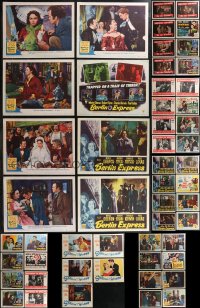 2d0367 LOT OF 69 1940S LOBBY CARDS 1940s incomplete sets from a variety of different movies!