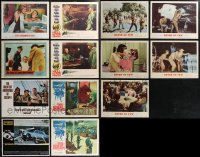 2d0445 LOT OF 13 LOBBY CARDS FROM STEVE MCQUEEN MOVIES 1950s-1970s incomplete sets from his movies!