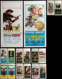 2d1013 LOT OF 18 MOSTLY FORMERLY FOLDED ITALIAN LOCANDINAS 1960s-1970s a variety of movie images!