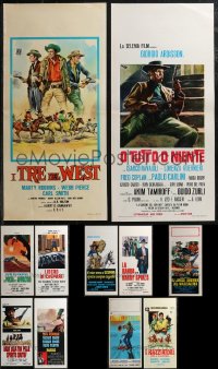 2d1015 LOT OF 17 MOSTLY FORMERLY FOLDED ITALIAN LOCANDINAS 1960s-1970s a variety of movie images!