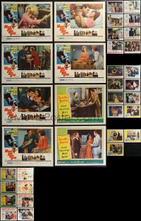 2d0406 LOT OF 34 LOBBY CARDS 1950s-1960s incomplete sets from a variety of different movies!
