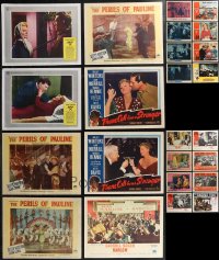 2d0404 LOT OF 35 LOBBY CARDS 1940s-1970s incomplete sets from a variety of different movies!