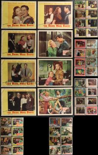 2d0379 LOT OF 56 1940S LOBBY CARDS 1940s incomplete sets from a variety of different movies!