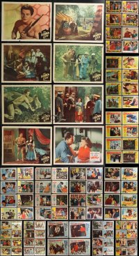 2d0345 LOT OF 116 1950S LOBBY CARDS 1950s incomplete sets from a variety of different movies!