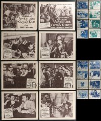 2d0427 LOT OF 24 GREAT ADVENTURES OF CAPTAIN KIDD SERIAL LOBBY CARDS 1953 six complete sets of 4!
