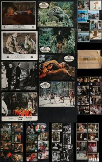 2d0359 LOT OF 80 HORROR/SCI-FI NON-US LOBBY CARDS 1960s-1970s great scenes from scary movies!