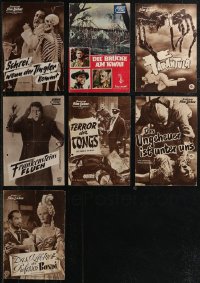 2d0919 LOT OF 7 HORROR/SCI-FI GERMAN PROGRAMS 1950s-1960s different images from scary movies!