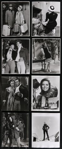 2d0945 LOT OF 8 AVENGERS DELUXE TV REPRO PHOTOS 1980s great images of Diana Rig & Patrick Macnee!