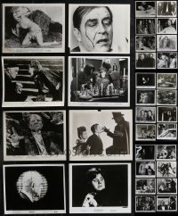 2d0828 LOT OF 32 HORROR 8X10 STILLS 1950s-1980s great portraits from several scary movies!