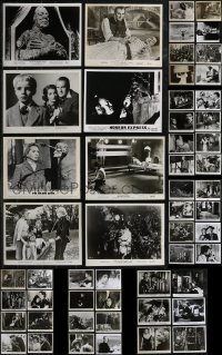 2d0800 LOT OF 54 HORROR 8X10 STILLS 1950s-1970s great scenes from several scary movies!