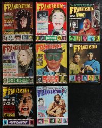 2d0564 LOT OF 8 CASTLE OF FRANKENSTEIN MAGAZINES 1960s filled with great horror images & articles!