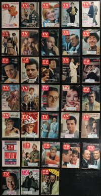 2d0899 LOT OF 33 TV GUIDE 1962 MAGAZINES 1962 filled with great television images & articles!