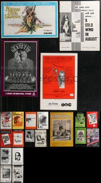 2d0147 LOT OF 21 ARTHOUSE PRESSBOOKS 1940s-1970s great advertising for a variety of movies!