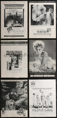 2d0209 LOT OF 6 1960S MGM PRESSBOOKS 1960s great advertising for a variety of movies!