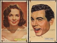 2d1232 LOT OF 2 UNFOLDED 27x42 1950 MGM PERSONALITY POSTERS 1950 Kathryn Grayson & Mario Lanza!