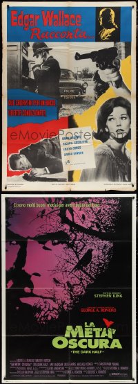 2d0081 LOT OF 4 FOLDED ITALIAN ONE-PANELS 1960s-1990s a variety of cool movie images!