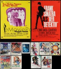 2d1159 LOT OF 14 FORMERLY FOLDED FRENCH 15X21 POSTERS 1960s-1970s a variety of cool movie images!