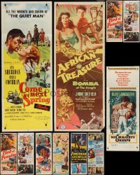 2d1084 LOT OF 11 FORMERLY FOLDED INSERTS 1940s-1950s great images from a variety of movies!