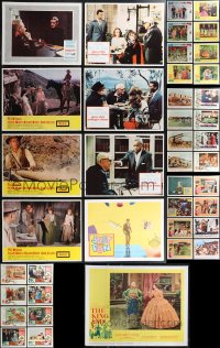 2d0384 LOT OF 49 LOBBY CARDS 1960s incomplete sets from a variety of different movies!