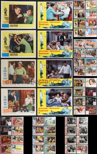 2d0371 LOT OF 64 LOBBY CARDS 1960s incomplete sets from a variety of different movies!