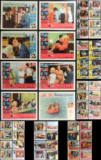 2d0360 LOT OF 78 LOBBY CARDS 1960s incomplete sets from a variety of different movies!