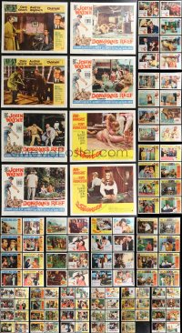 2d0348 LOT OF 111 LOBBY CARDS 1960s incomplete sets from a variety of different movies!