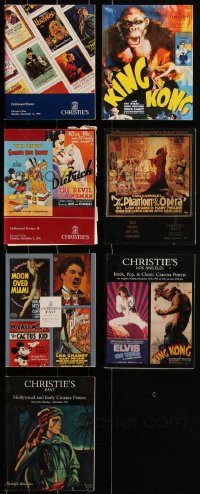 2d0638 LOT OF 7 BRUCE HERSHENSON CHRISTIE'S AUCTION CATALOGS 1990s cool movie poster images!