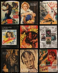 2d0632 LOT OF 9 SOTHEBY'S AUCTION CATALOGS 1990s-2000s filled with great movie poster images!