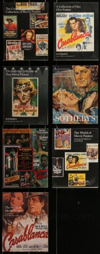 2d0635 LOT OF 7 SOTHEBY'S AUCTION CATALOGS 1990s-2000s great images of rare movie posters!