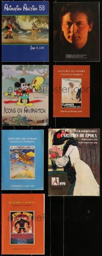 2d0634 LOT OF 7 US & NON-US AUCTION CATALOGS 1990s-2000s cool movie posters & other memorabilia!